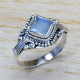 Antique Look Jewelry 925 Sterling Silver Rainbow Moonstone Fine Ring SJWR-875