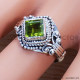 Peridot 925 Sterling Silver Ring (SJWR-876) Peridot 925 Sterling Silver Ring (SJWR-876)