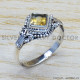 Citrine 925 Sterling Silver Ring (SJWR-877) Citrine 925 Sterling Silver Ring (SJWR-877)
