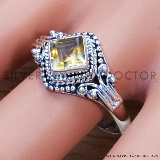Citrine 925 Sterling Silver Ring (SJWR-877) Citrine 925 Sterling Silver Ring (SJWR-877)