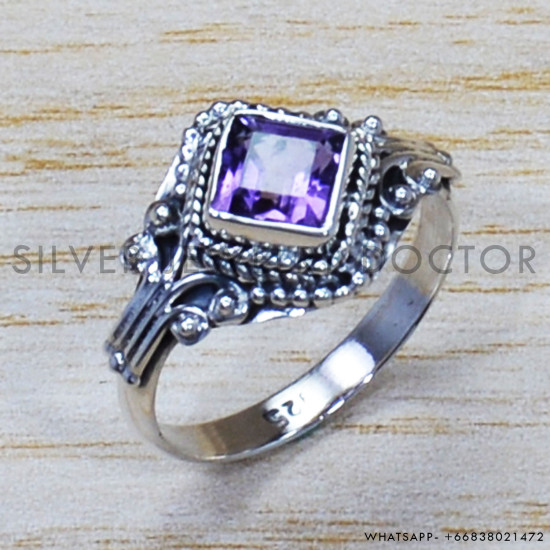 Amethyst 925 Sterling Silver Ring (SJWR-884) Amethyst 925 Sterling Silver Ring (SJWR-884)