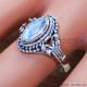 Rainbow Moonstone 925 Sterling Silver Ring (SJWR-889) Rainbow Moonstone 925 Sterling Silver Ring (SJWR-889)