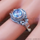 Blue Topaz 925 Sterling Silver Ring (SJWR-896) Blue Topaz 925 Sterling Silver Ring (SJWR-896)