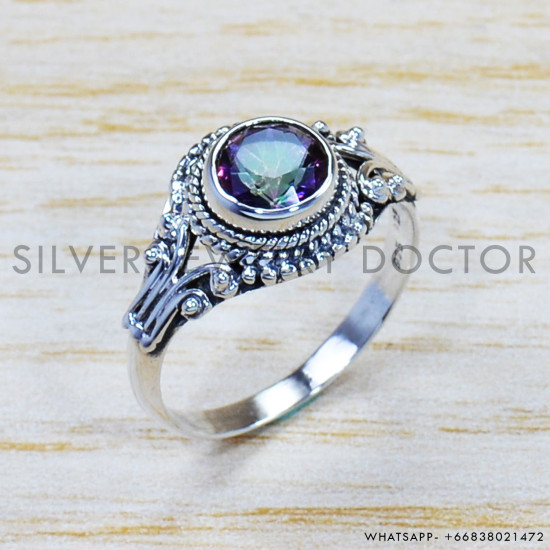 Mystic Topaz 925 Sterling Silver Ring (SJWR-899) Mystic Topaz 925 Sterling Silver Ring (SJWR-899)