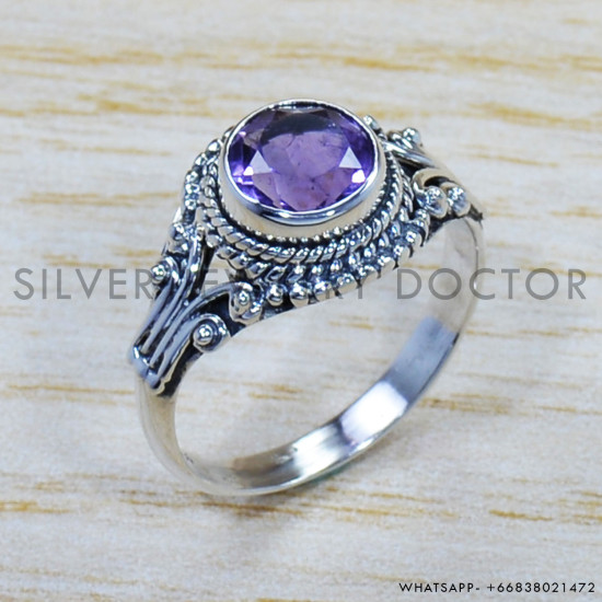 Amethyst 925 Sterling Silver Ring (SJWR-902) Amethyst 925 Sterling Silver Ring (SJWR-902)