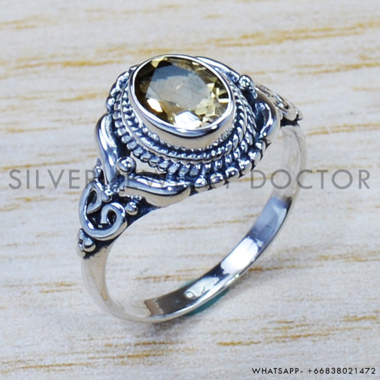 Citrine 925 Sterling Silver Ring (SJWR-922) Citrine 925 Sterling Silver Ring (SJWR-922)