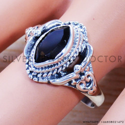 Smoky Quartz 925 Sterling Silver Ring (SJWR-929)