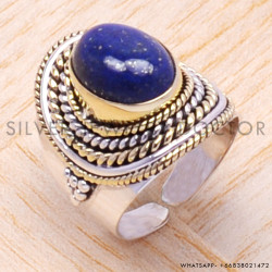 Lapis Lazuli 925 Sterling Silver Ring (SJWR-93)