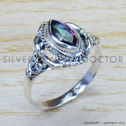 Mystic Topaz 925 Sterling Silver Ring (SJWR-931) Mystic Topaz 925 Sterling Silver Ring (SJWR-931)