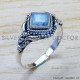 Rainbow Moonstone 925 Sterling Silver Ring (SJWR-939) Rainbow Moonstone 925 Sterling Silver Ring (SJWR-939)