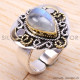 Rainbow Moonstone 925 Sterling Silver Ring (SJWR-94) Rainbow Moonstone 925 Sterling Silver Ring (SJWR-94)