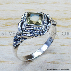 Citrine 925 Sterling Silver Ring (SJWR-941)