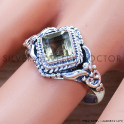 Citrine 925 Sterling Silver Ring (SJWR-941)