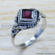 Garnet 925 Sterling Silver Ring (SJWR-942) Garnet 925 Sterling Silver Ring (SJWR-942)