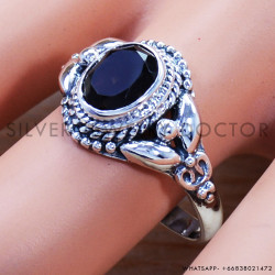 Smoky Quartz 925 Sterling Silver Ring (SJWR-944)