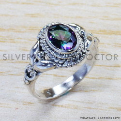 Mystic Topaz 925 Sterling Silver Ring (SJWR-945) Mystic Topaz 925 Sterling Silver Ring (SJWR-945)