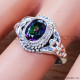 Mystic Topaz 925 Sterling Silver Ring (SJWR-945) Mystic Topaz 925 Sterling Silver Ring (SJWR-945)