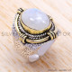 Rainbow Moonstone 925 Sterling Silver Ring (SJWR-95) Rainbow Moonstone 925 Sterling Silver Ring (SJWR-95)