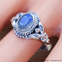Rainbow Moonstone 925 Sterling Silver Ring (SJWR-950)