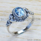 Blue Topaz 925 Sterling Silver Ring (SJWR-953) Blue Topaz 925 Sterling Silver Ring (SJWR-953)