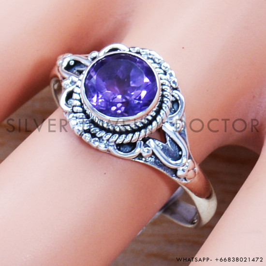 Amethyst 925 Sterling Silver Ring (SJWR-954) Amethyst 925 Sterling Silver Ring (SJWR-954)