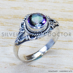 Mystic Topaz 925 Sterling Silver Ring (SJWR-955) Mystic Topaz 925 Sterling Silver Ring (SJWR-955)
