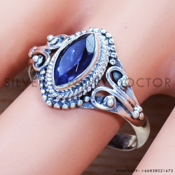 Iolite 925 Sterling Silver Ring (SJWR-960)