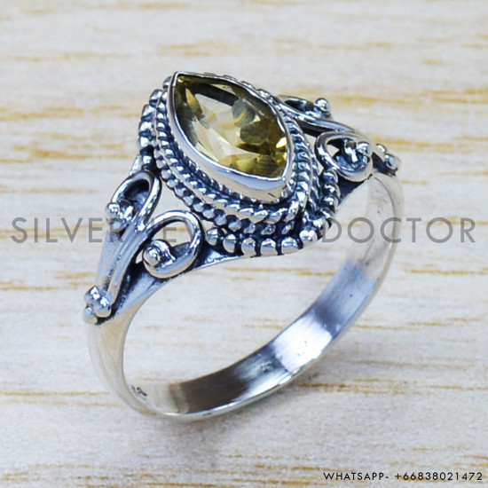 Citrine 925 Sterling Silver Ring (SJWR-964) Citrine 925 Sterling Silver Ring (SJWR-964)