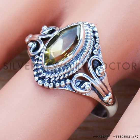 Citrine 925 Sterling Silver Ring (SJWR-964) Citrine 925 Sterling Silver Ring (SJWR-964)