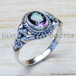 Mystic Topaz 925 Sterling Silver Ring (SJWR-986) Mystic Topaz 925 Sterling Silver Ring (SJWR-986)