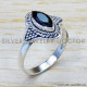 Black Onyx 925 Sterling Silver Ring (SJWR-989)