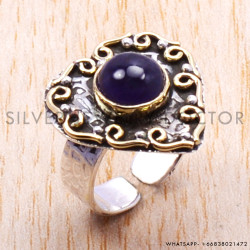 Amethyst 925 Sterling Silver Ring (SJWR-99)