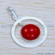 Coral 925 Sterling Silver Jewelry Set (SJWS-106)