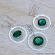 Emerald 925 Sterling Silver Jewelry Set (SJWS-110)