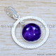 Amethyst 925 Sterling Silver Jewelry Set (SJWS-112)