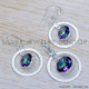 Mystic Topaz 925 Sterling Silver Jewelry Set (SJWS-113)