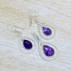 Wholesale Price Amethyst Gemstone 925 Sterling Silver Jewelry Set SJWS-119