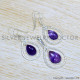 Amethyst 925 Sterling Silver Jewelry Set (SJWS-119)