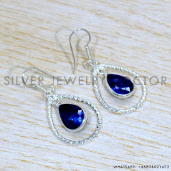 Sapphire 925 Sterling Silver Jewelry Set (SJWS-120) Sapphire 925 Sterling Silver Jewelry Set (SJWS-120)