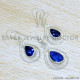 Sapphire 925 Sterling Silver Jewelry Set (SJWS-120)