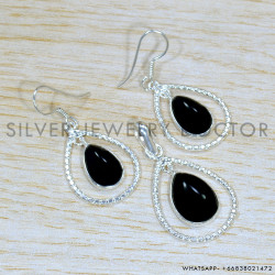 Golden Rutile 925 Sterling Silver Jewelry Set (SJWS-123)