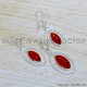 Carnelian 925 Sterling Silver Jewelry Set (SJWS-129)