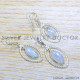 Rainbow Moonstone 925 Sterling Silver Jewelry Set (SJWS-133)