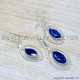 Sapphire 925 Sterling Silver Jewelry Set (SJWS-134)