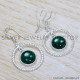 Malachite 925 Sterling Silver Jewelry Set (SJWS-141)
