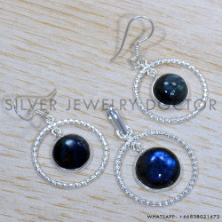 Labradorite 925 Sterling Silver Jewelry Set (SJWS-142)
