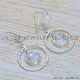 Rainbow Moonstone 925 Sterling Silver Jewelry Set (SJWS-143)