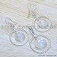 Rainbow Moonstone 925 Sterling Silver Jewelry Set (SJWS-143)