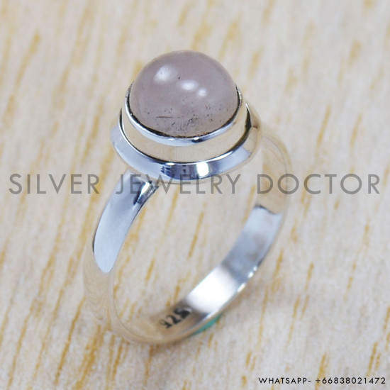 Rose Quartz 925 Sterling Silver Jewelry Set (SJWS-18) Rose Quartz 925 Sterling Silver Jewelry Set (SJWS-18)