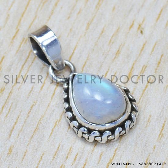 Rainbow Moonstone 925 Sterling Silver Jewelry Set (SJWS-25) Rainbow Moonstone 925 Sterling Silver Jewelry Set (SJWS-25)